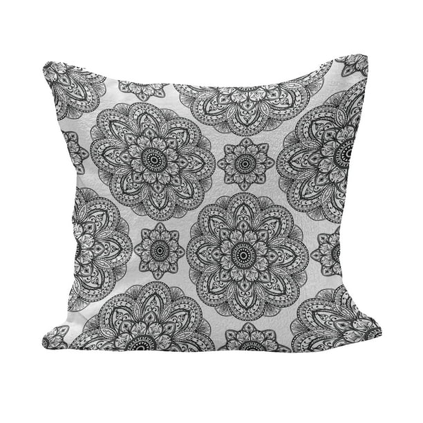26" Star Multi Mandala Pillow Case Cushion Cover Round Meditation Pillow Covers 
